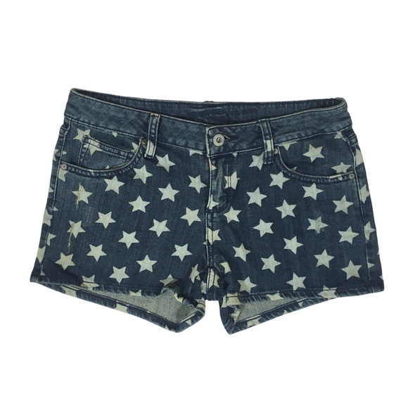 Arizona Jean Company Pants - Arizona Jeans | Star Print Patriotic Denim Shorts, 3 (Juniors), Gently Used